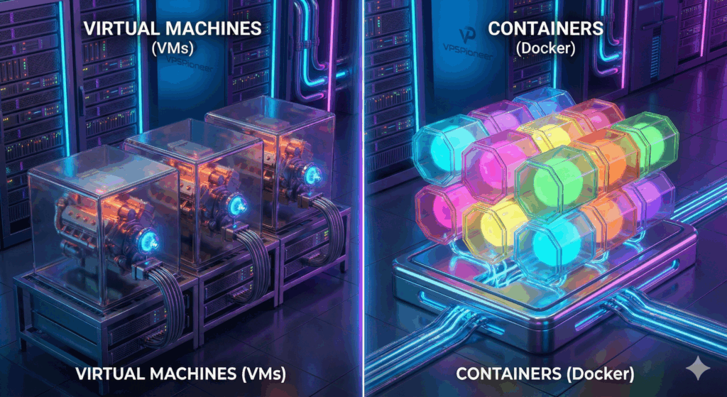 docker vs vps, pros cons, which one is better?